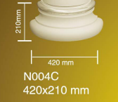 Column plain capital-N004P