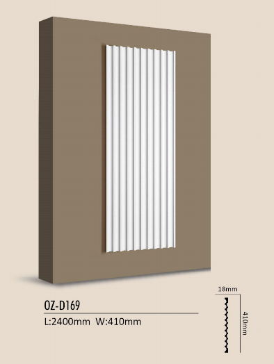 Primed Scallop Wall Panel D169