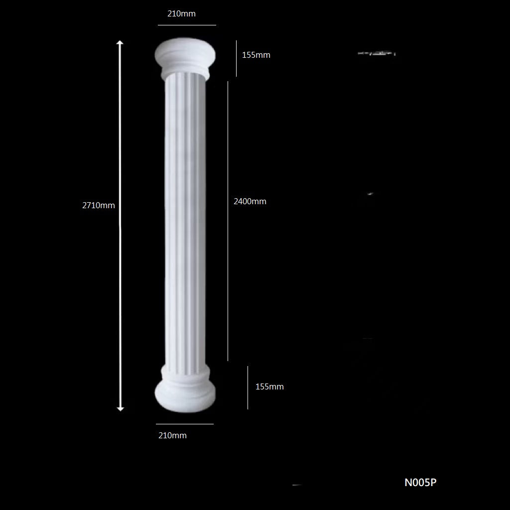 Column plain capital-N005P